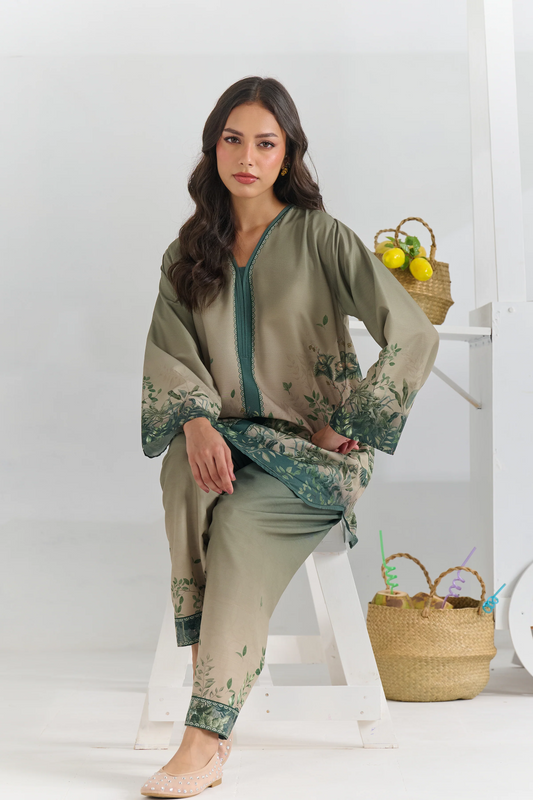 FARSHI STYLE 2 pc turkish cord set pure muzlin fabric