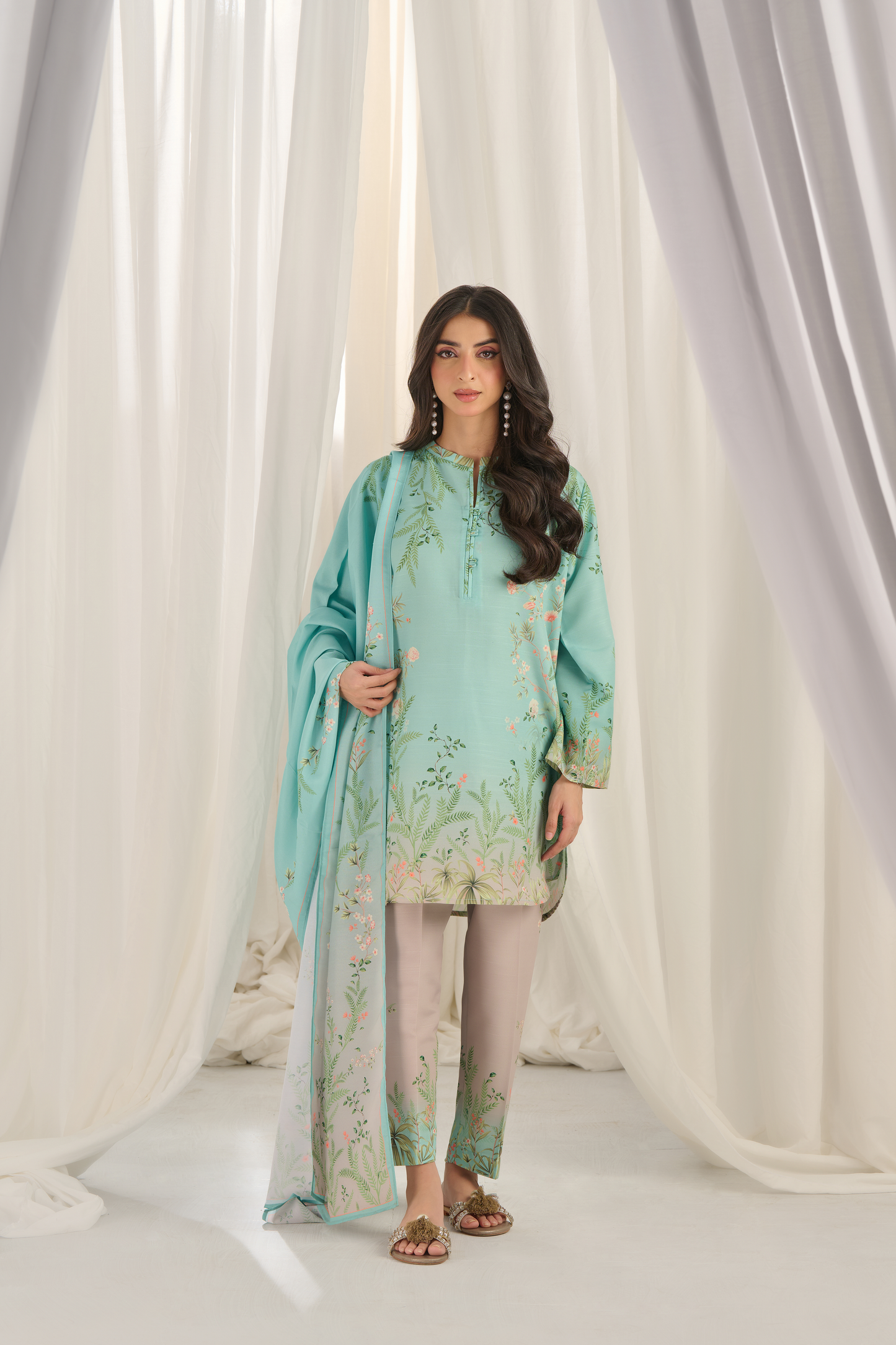 BESTSELLER Turkish Co-ord Set – Soft & Stylish MUZLIN FABRIC Fabric with Digital Work