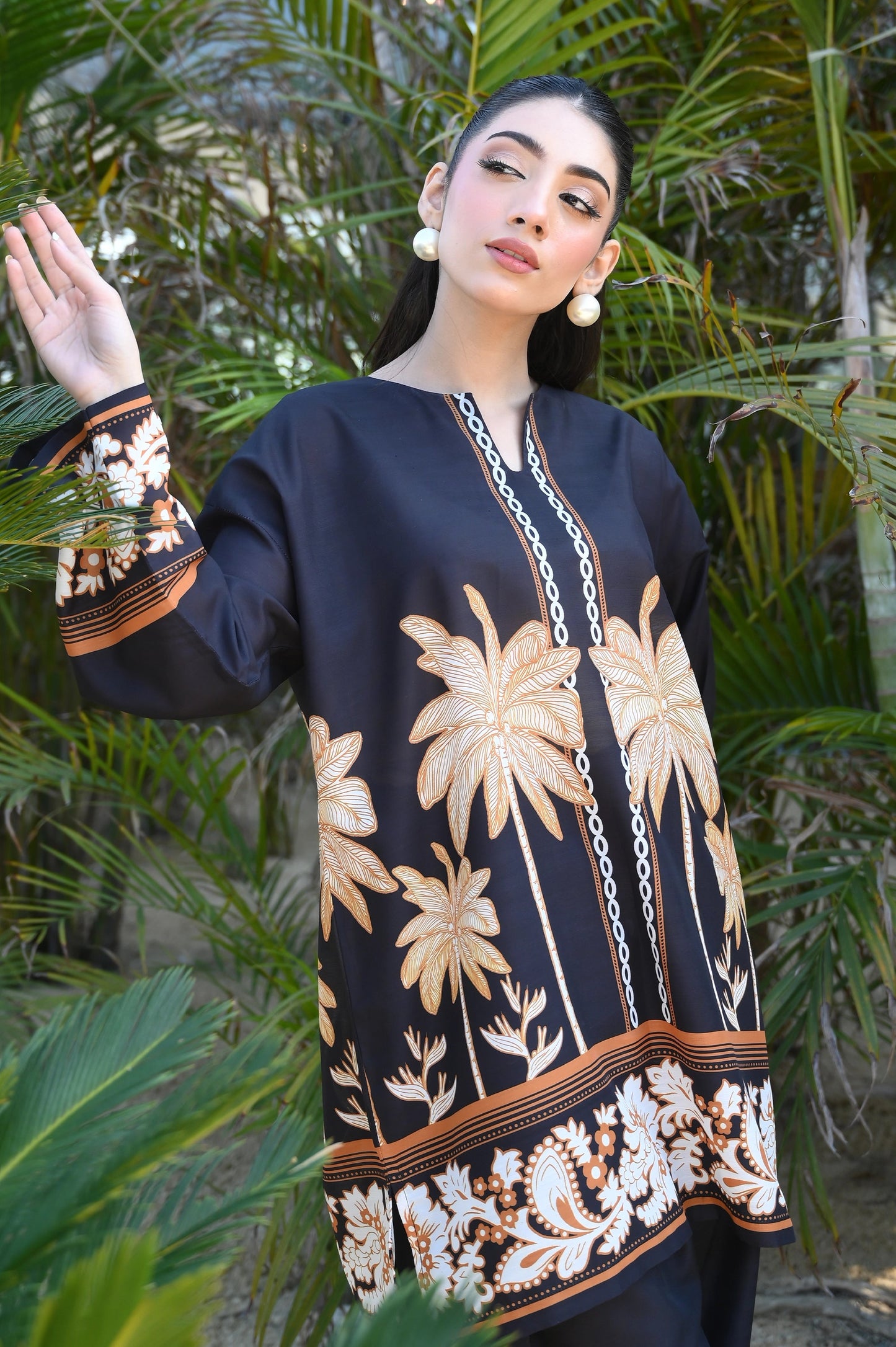 BLACK SLAYER Premium Turkish Co Ord Set in Soft Korean BSY with Vibrant Digital Printing