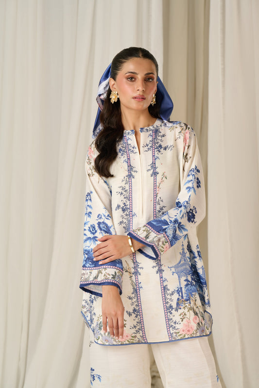 WHITE BLUE premium turkish cord set readytowear