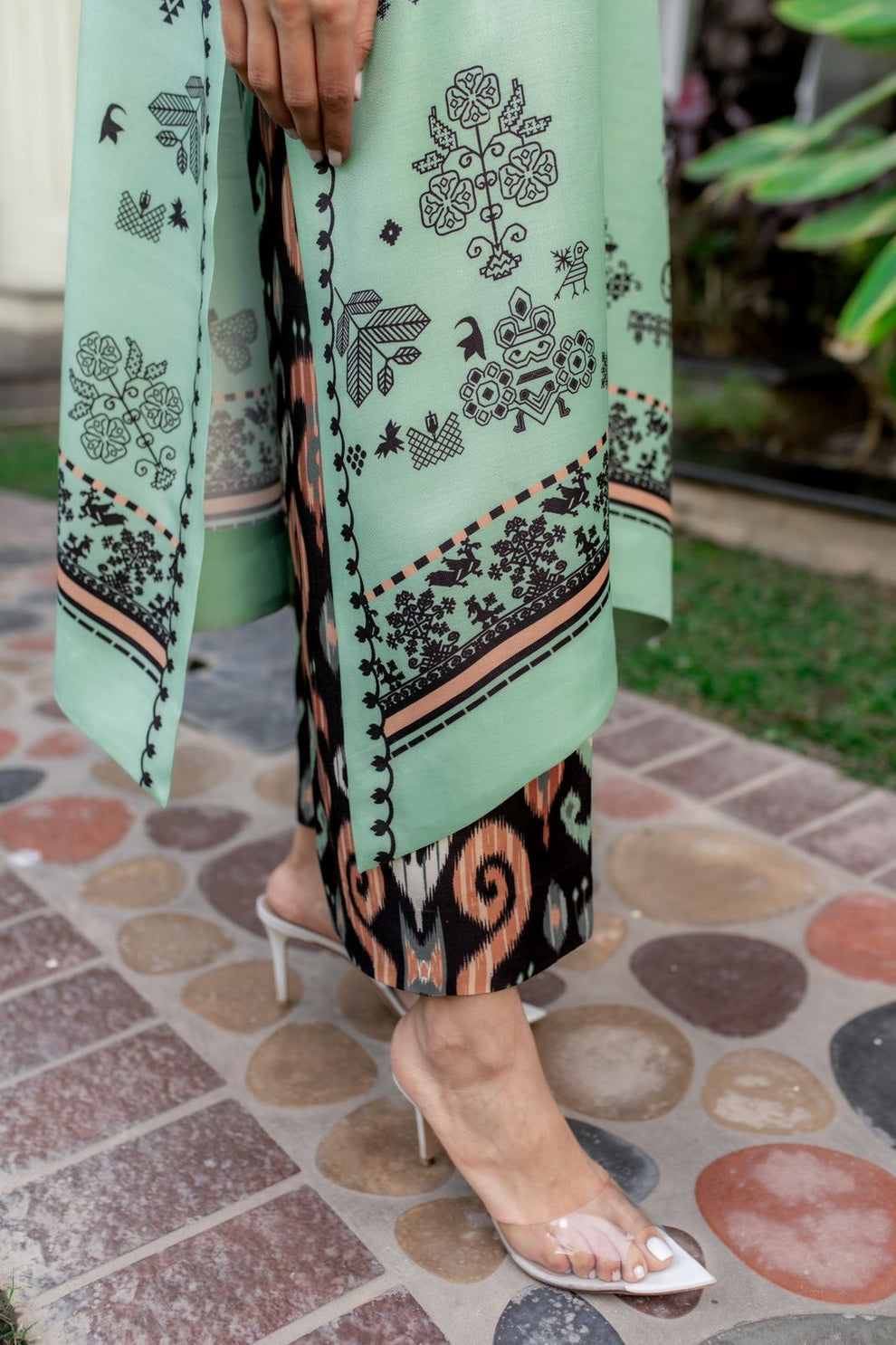 MINT GREEN 2 pc turkish cord set