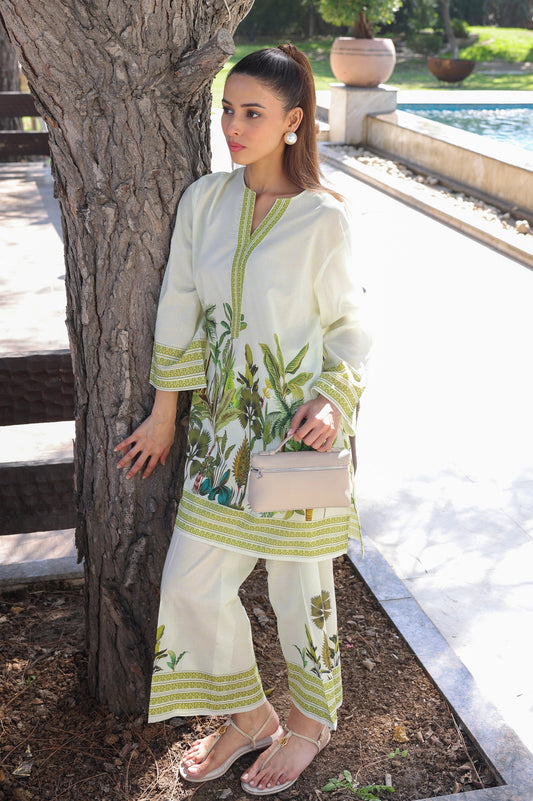 Modern Turkish Co-ord Set – Stylish Digital Prints, Wash-Safe, No Color Loss