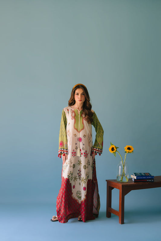 SHOWSTOPPER TURKISH GOWN WITH PANTS 2PC SET READYTOWEAR Aminah Designs