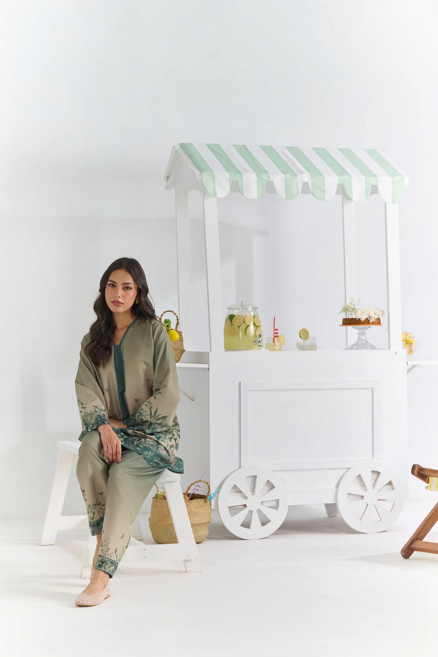 FARSHI STYLE 2 pc turkish cord set pure muzlin fabric