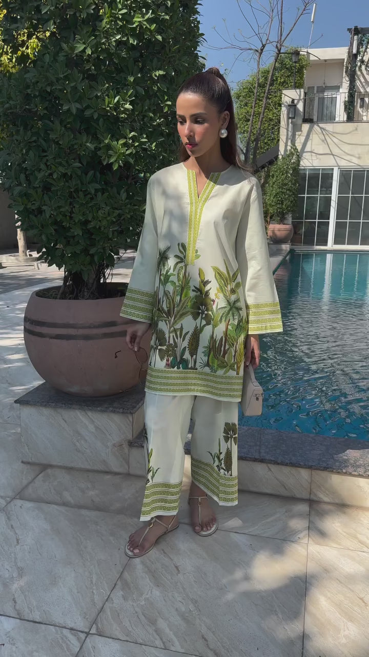 Modern Turkish Co-ord Set – Stylish Digital Prints, Wash-Safe, No Color Loss