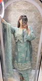 JACKET STYLE 3 PC READYTOWEAR FULLY EMBROIDERED PAKISTANI DESIGN