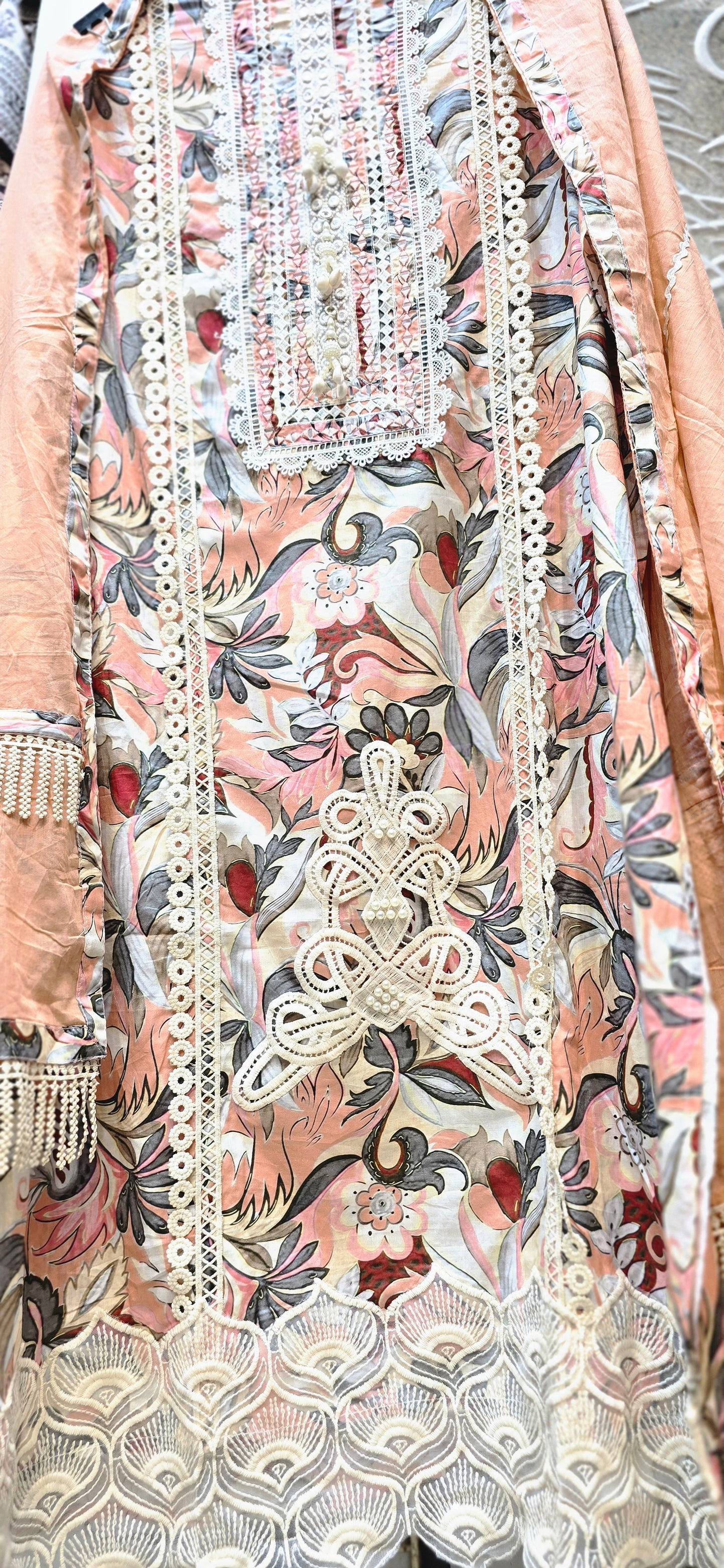 PURE COTTON DESIGNER DRESSES 3 PC SUIT
