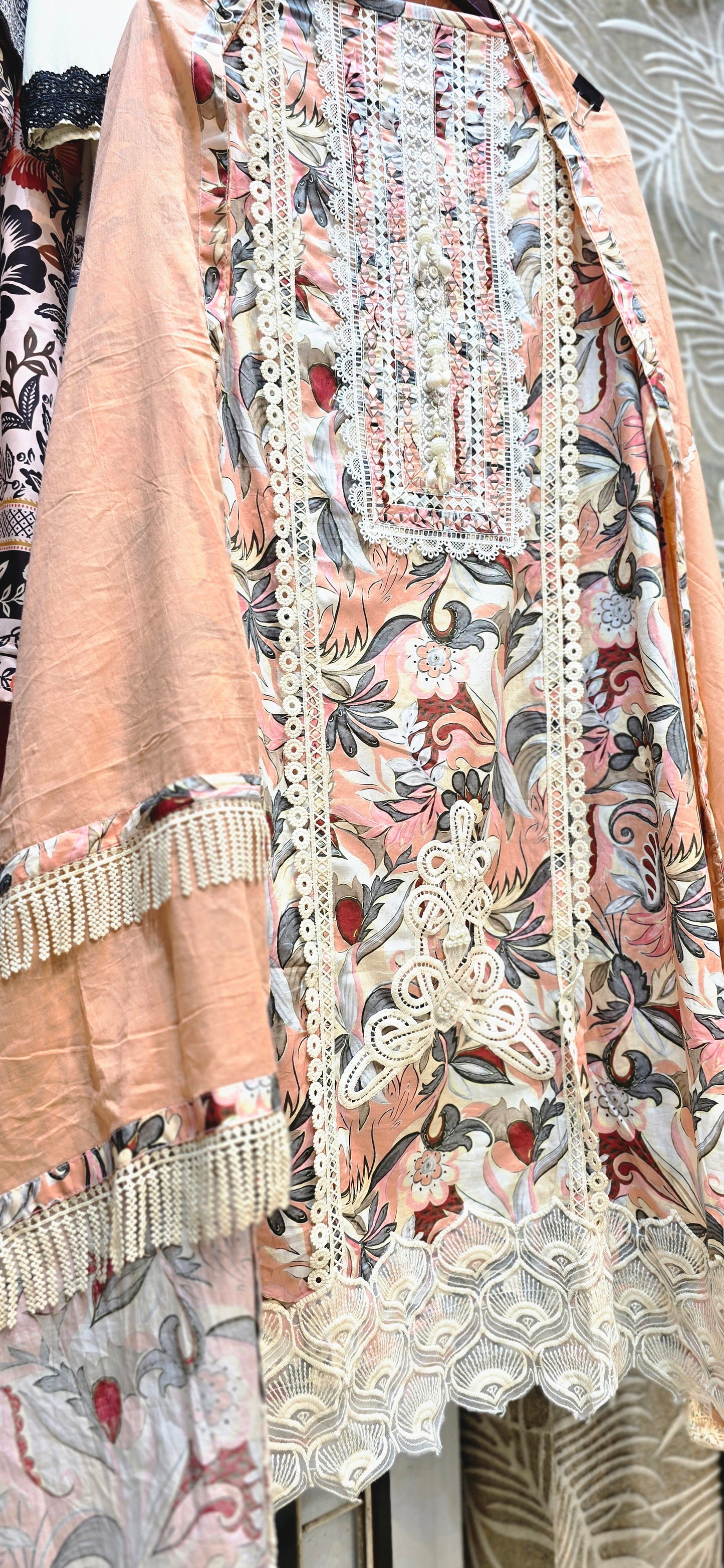 PURE COTTON DESIGNER DRESSES 3 PC SUIT