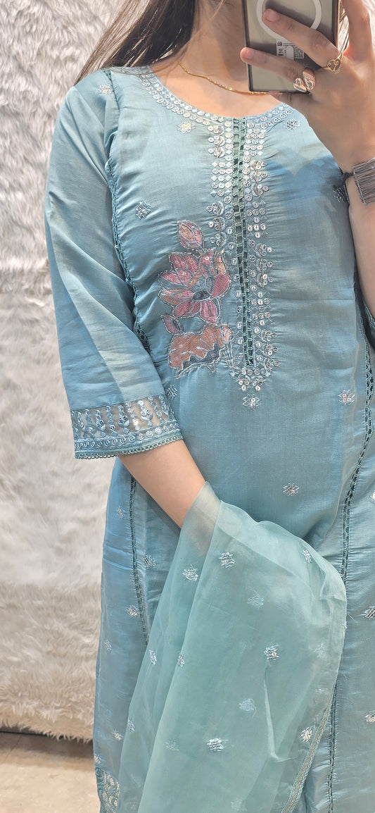 BLUE TIFUL 3 PC READYTOWEAR SET UNDER 1500