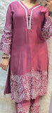 Pure Giza cotton 2 pc embroidery cord set