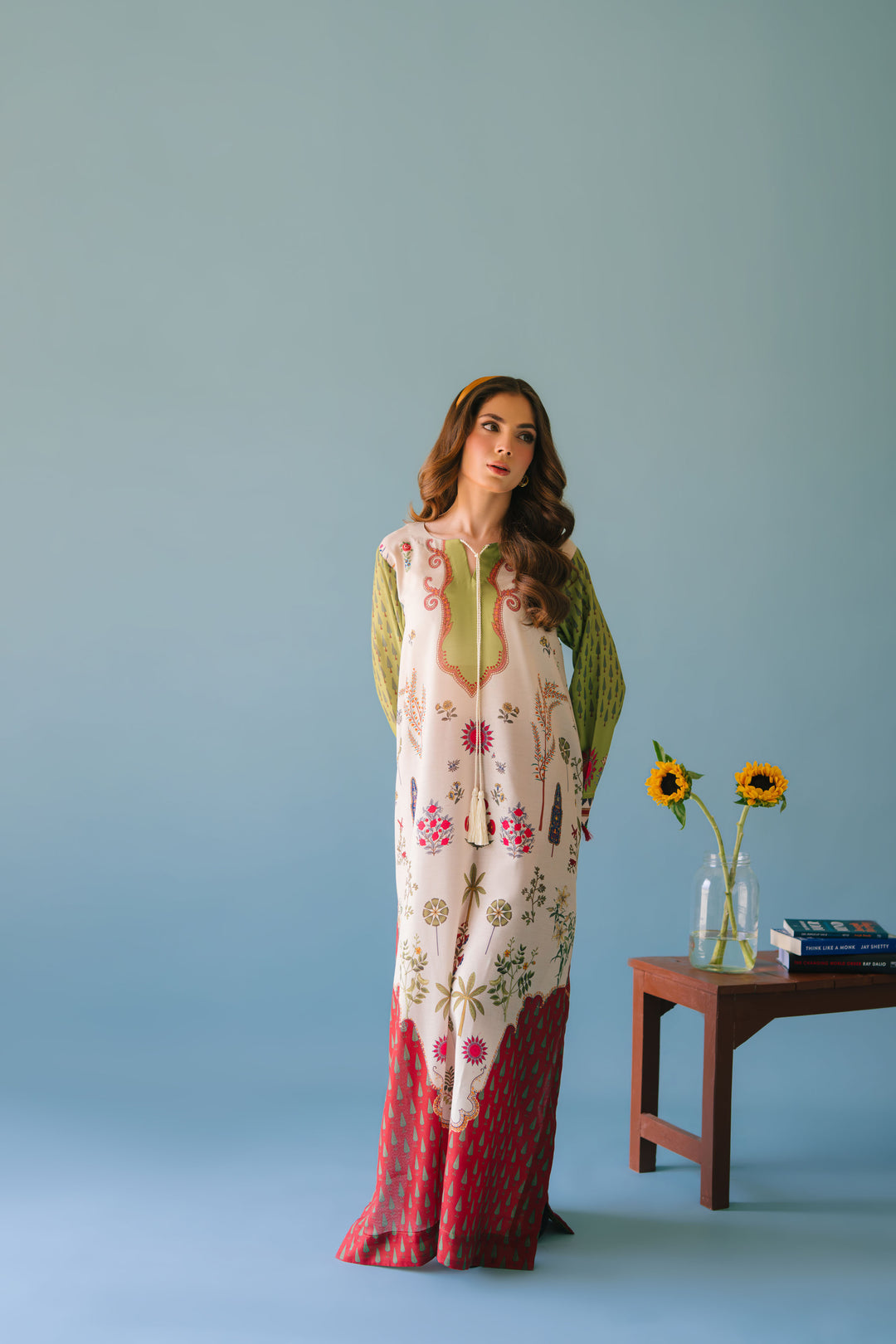 SHOWSTOPPER TURKISH GOWN WITH PANTS 2PC SET READYTOWEAR