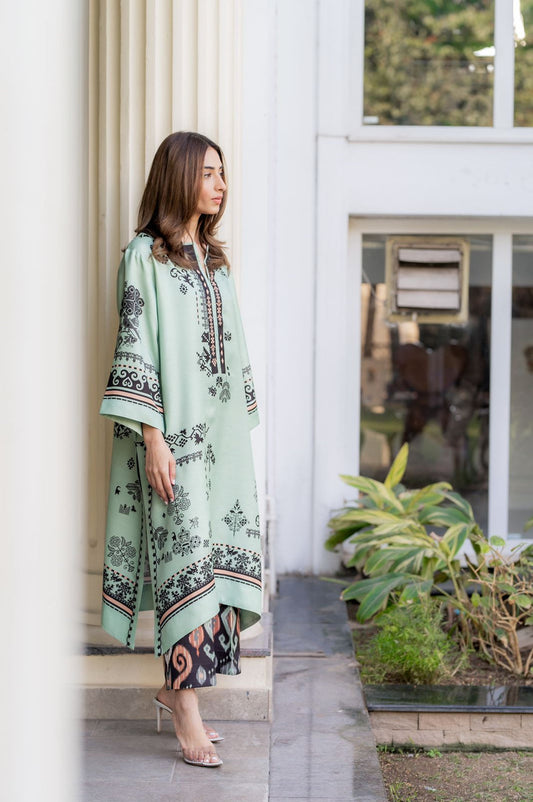 MINT GREEN 2 pc turkish cord set