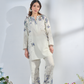 WHITE STUNNER Comfort Fit Turkish Cords Set with Premium Digital Print