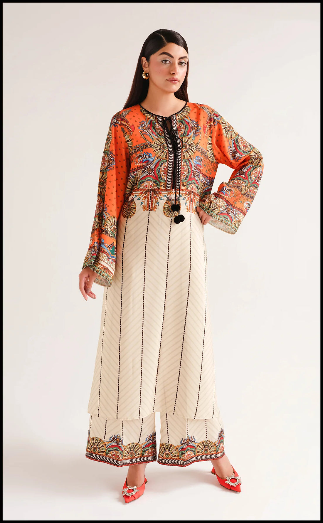 ORANGE AFFAIR 2 pc turkish cord set