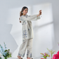 WHITE STUNNER Comfort Fit Turkish Cords Set with Premium Digital Print