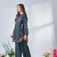 MIDNIGHT BLUE 2 pc turkish cord set korean bsy fabric