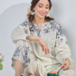 WHITE STUNNER Comfort Fit Turkish Cords Set with Premium Digital Print