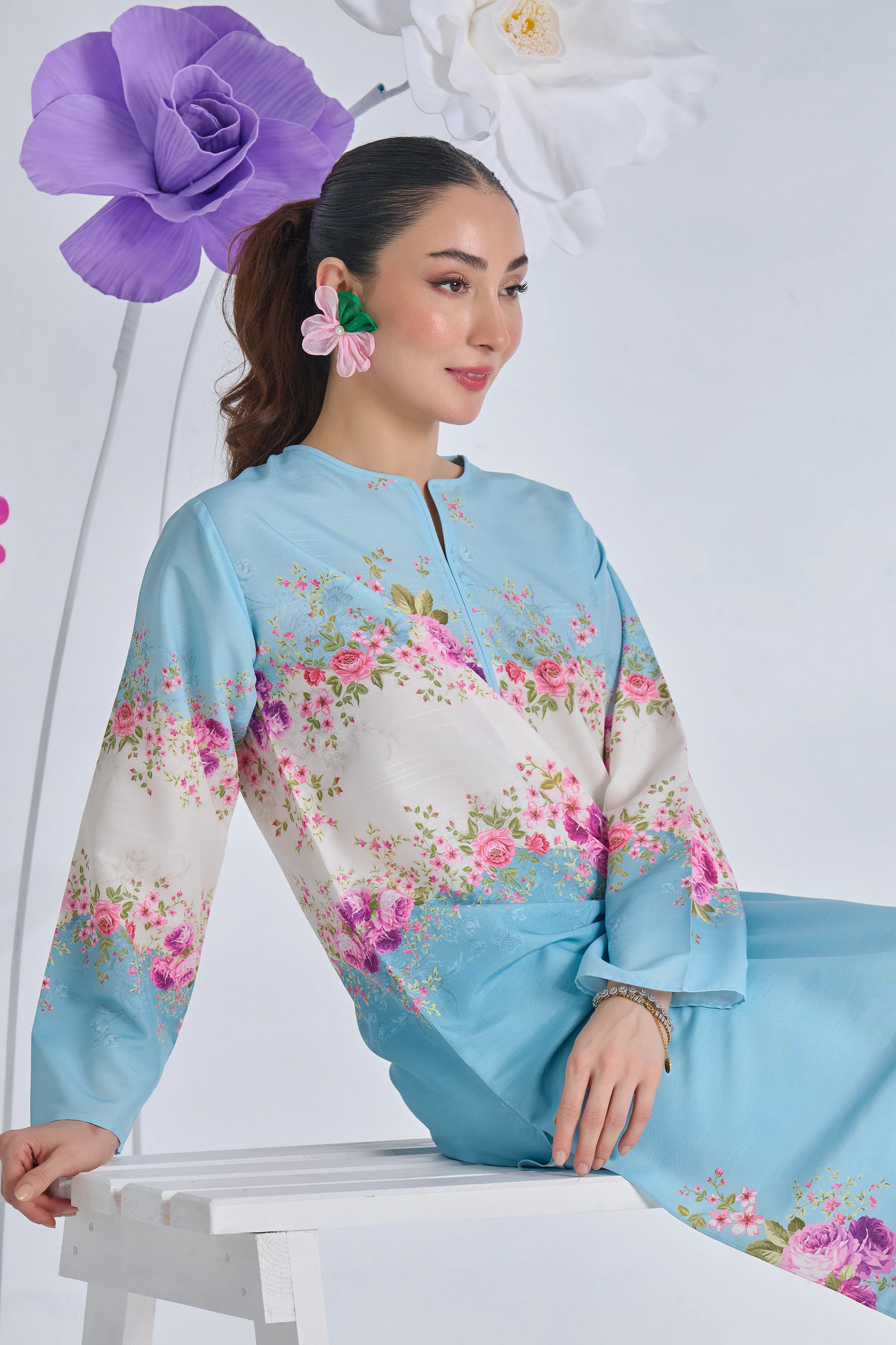 SKY BLUE 2 pc turkish cord set