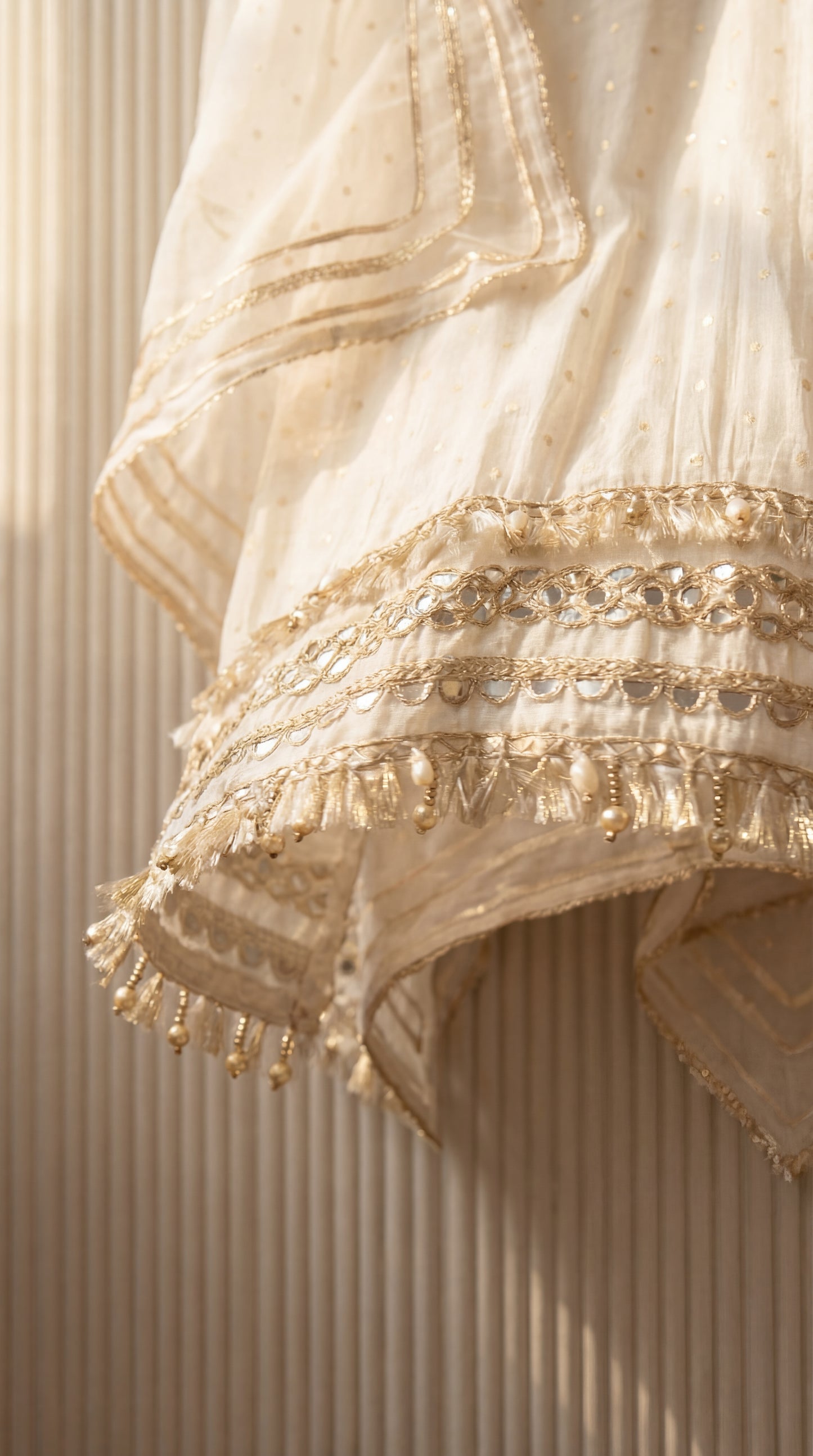 Shimmer Silk Semi-Stitched Kurta Set