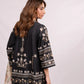 BLACK ELEGANCE 3 pc turkish cord set with soft organza dupatta