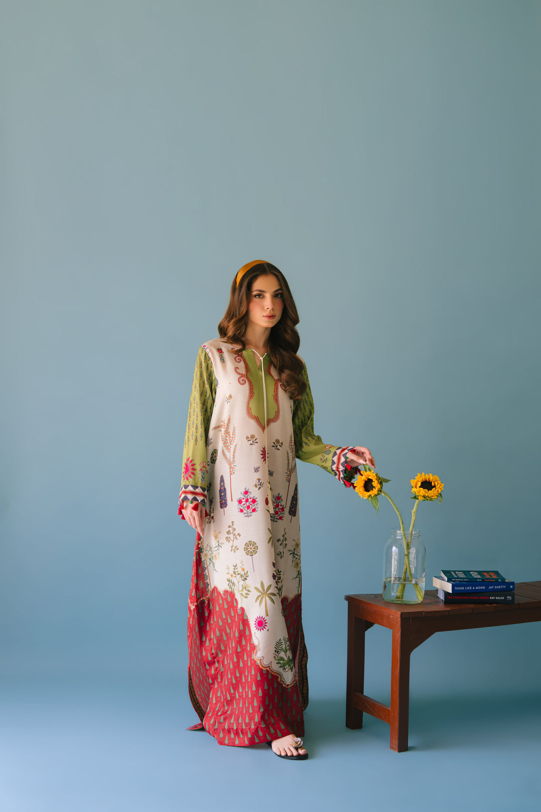 SHOWSTOPPER TURKISH GOWN WITH PANTS 2PC SET READYTOWEAR
