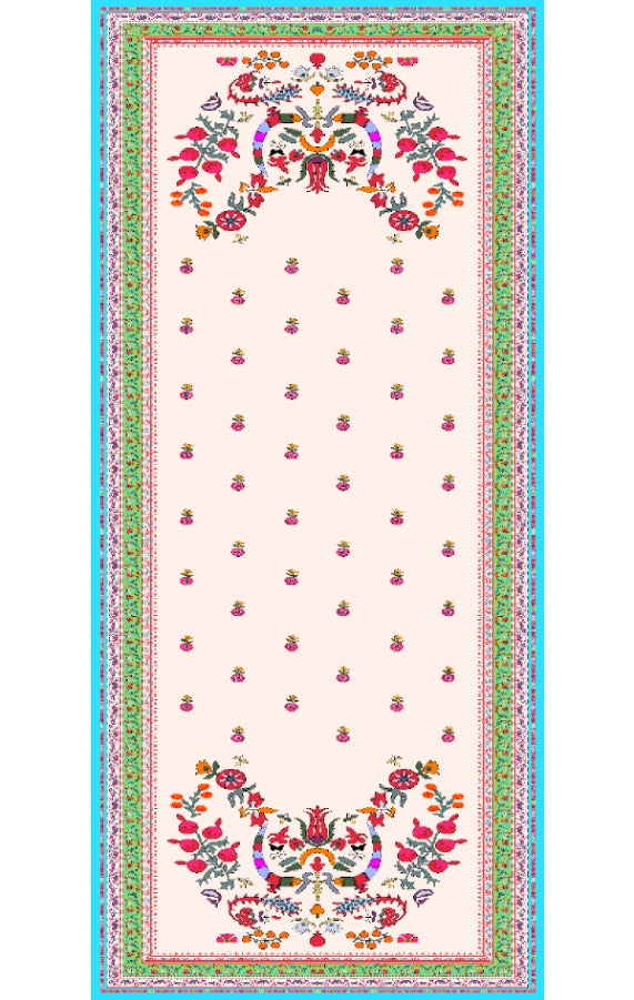 Rainbow Aura Long 2PC Multicolor Pakistani Printed Set | Elegant Daily Wear – Aminah Designs Aminah Designs