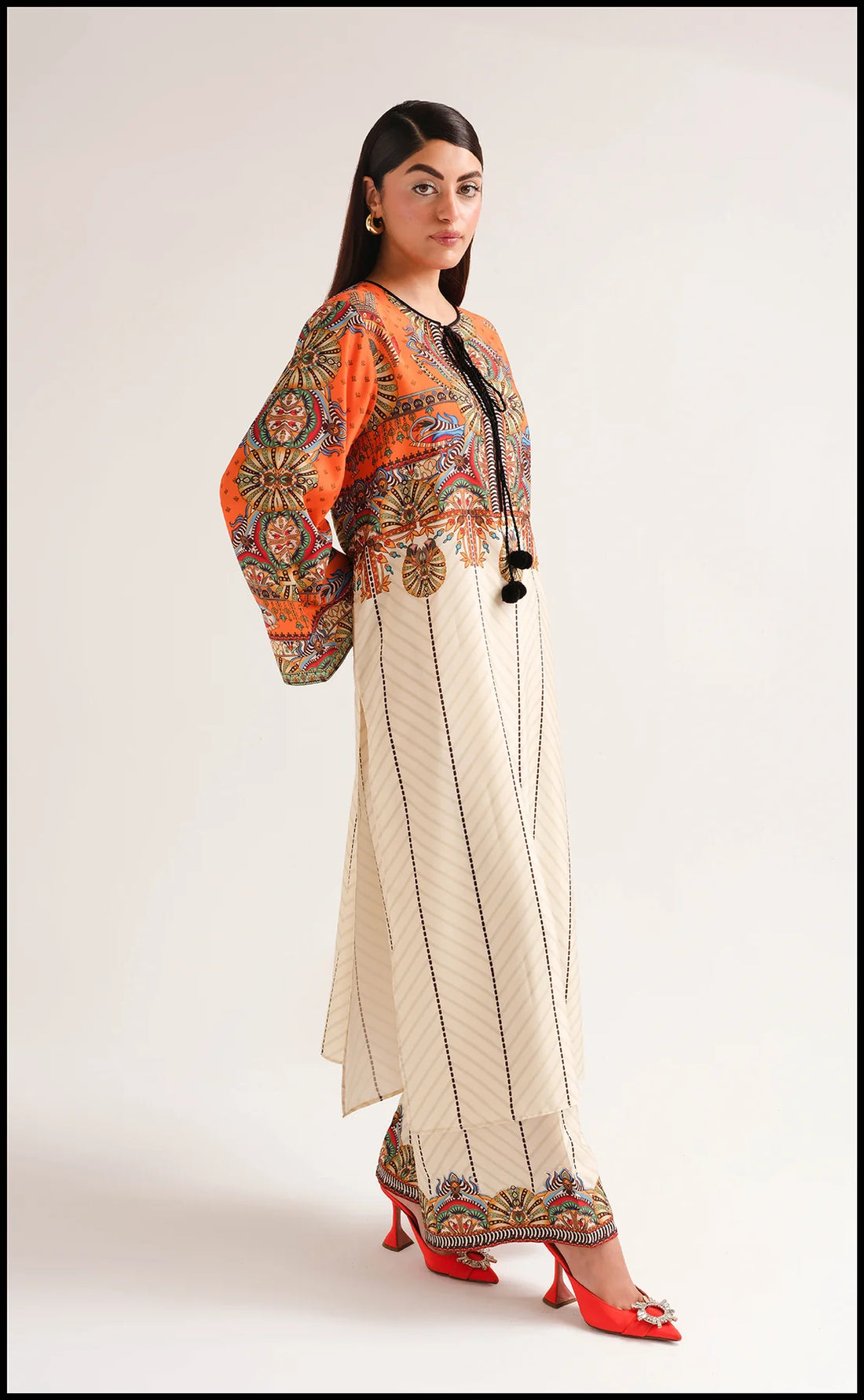 ORANGE AFFAIR 2 pc turkish cord set