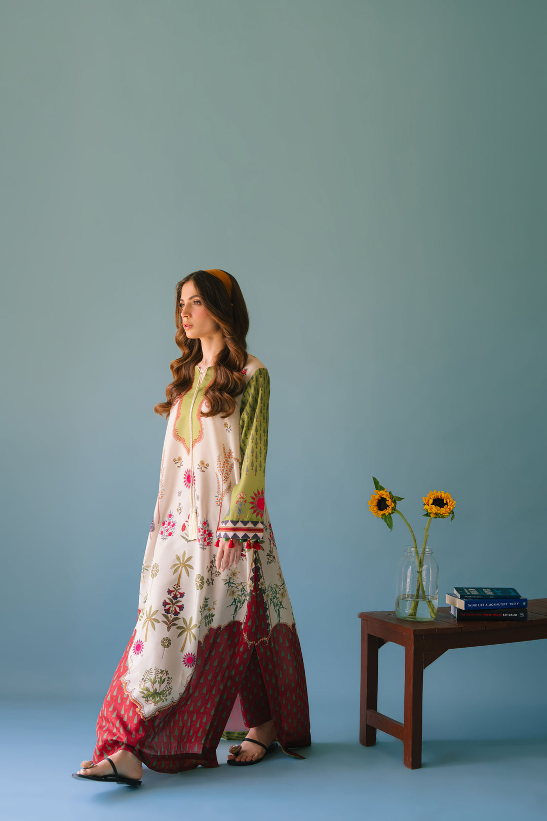 SHOWSTOPPER TURKISH GOWN WITH PANTS 2PC SET READYTOWEAR