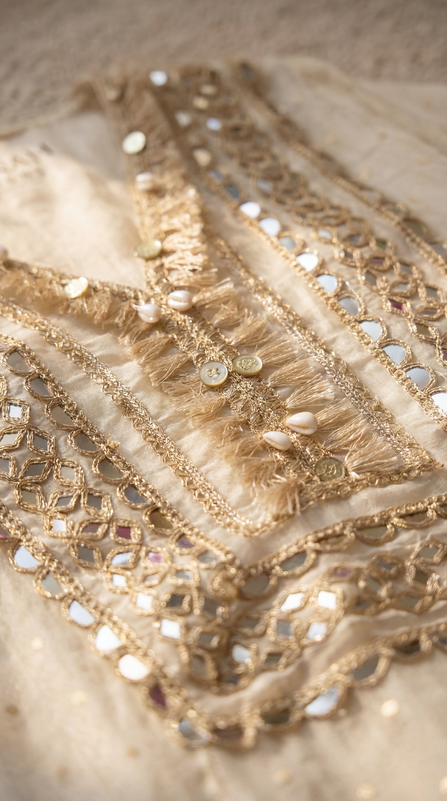 Shimmer Silk Semi-Stitched Kurta Set