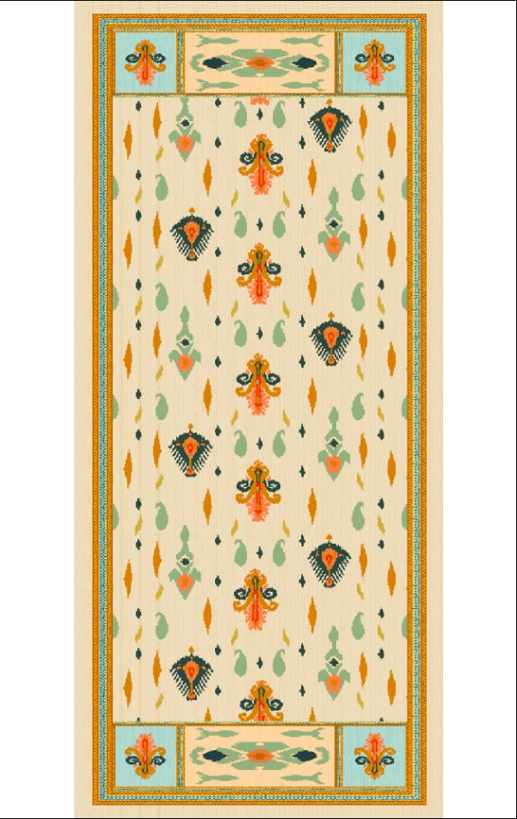 Intricate Neck Farshi Pakistani 3PC Printed Suit with Dupatta | Premium Ethnic Wear – Aminah Designs Aminah Designs