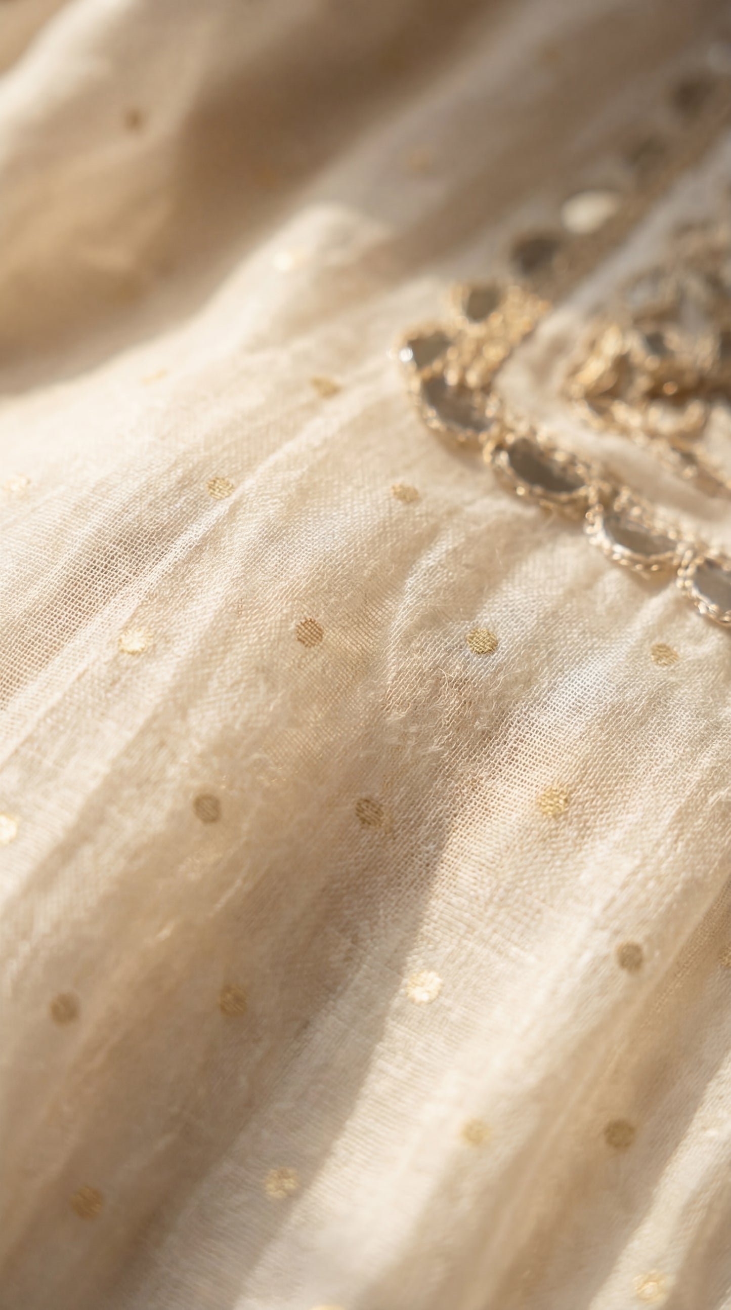 Shimmer Silk Semi-Stitched Kurta Set