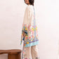 OFF WHITE FLORAL PRINTED 3 PC PAKISTANI SET WITH DUPATTA | AMINAH DESIGNS Aminah Designs