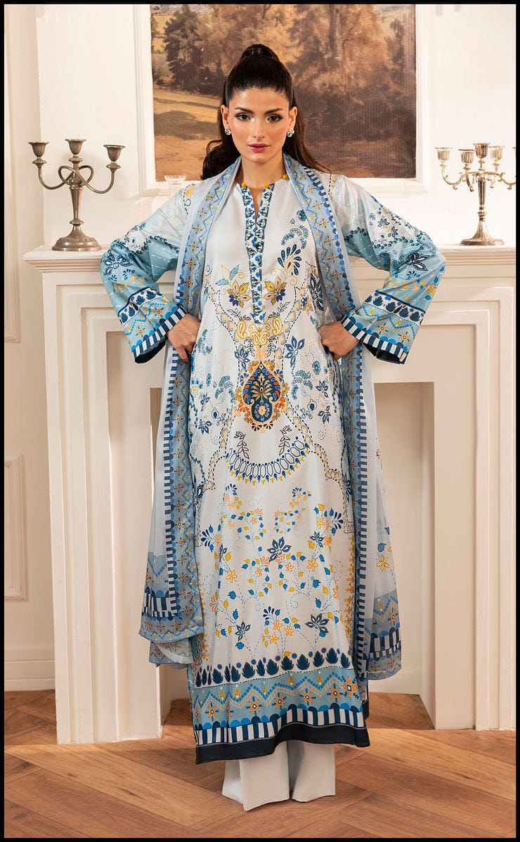 breeze dress designs COOL BREEZE PAKISTANI 3PC SET WITH DUPATTA | AMINAH DESIGNS