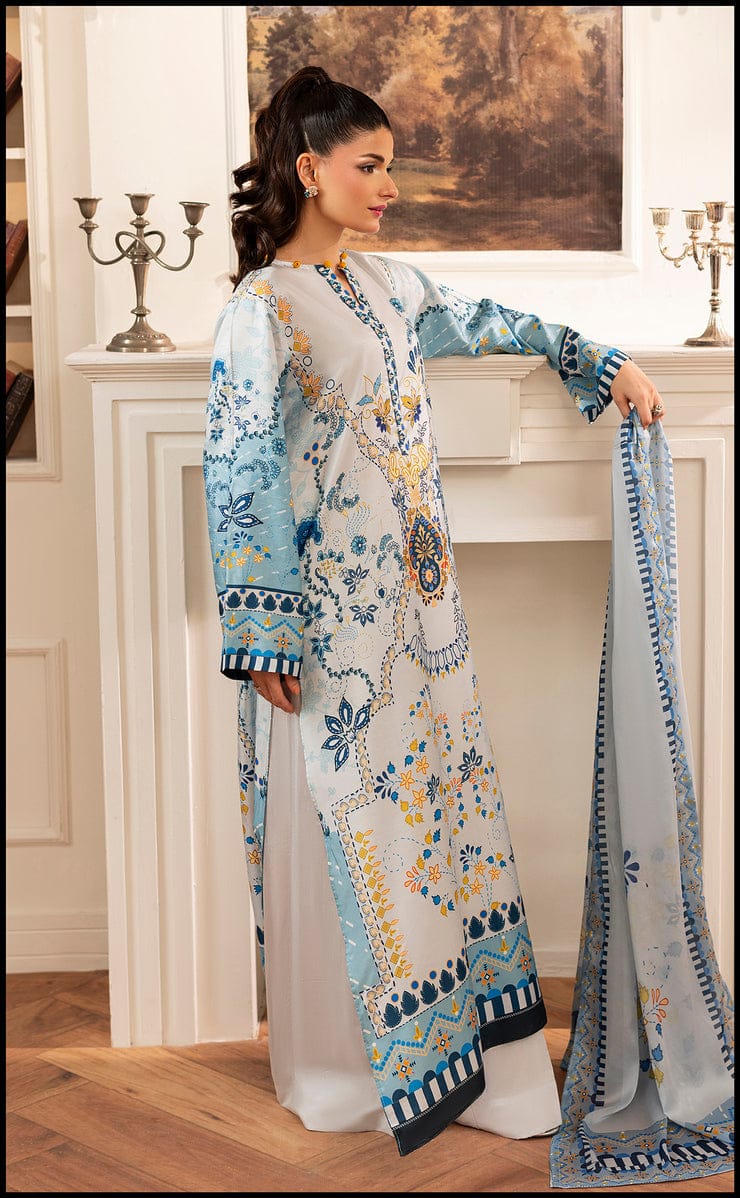 COOL BREEZE PAKISTANI 3PC SET WITH DUPATTA | AMINAH DESIGNS Aminah Designs