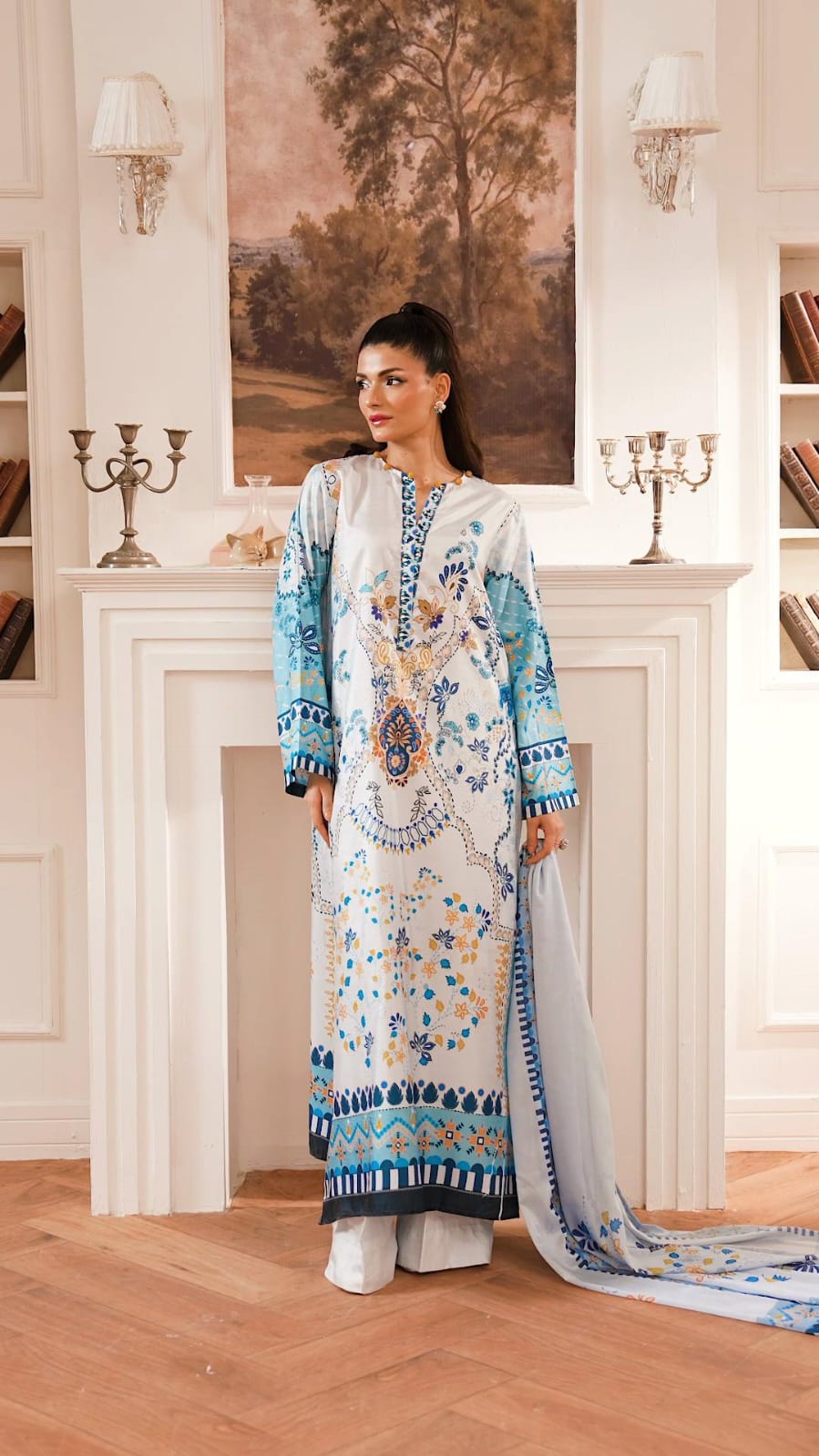 COOL BREEZE PAKISTANI 3PC SET WITH DUPATTA | AMINAH DESIGNS Aminah Designs