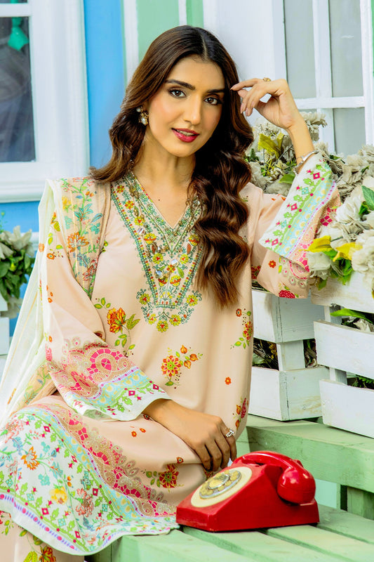 SPRING GLOW (3pc turkish long cord set with dupatta)
