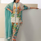 MULTI COLOR FARSHI SHALWAR PAKISTANI 3 PC PRINTED SET WITH DUPATTA | AMINAH DESIGNS Aminah Designs