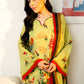 Muslin 3PC Pakistani Print Set with Dupatta in Lemon Yellow | Premium Ethnic Wear – Aminah Designs Aminah Designs
