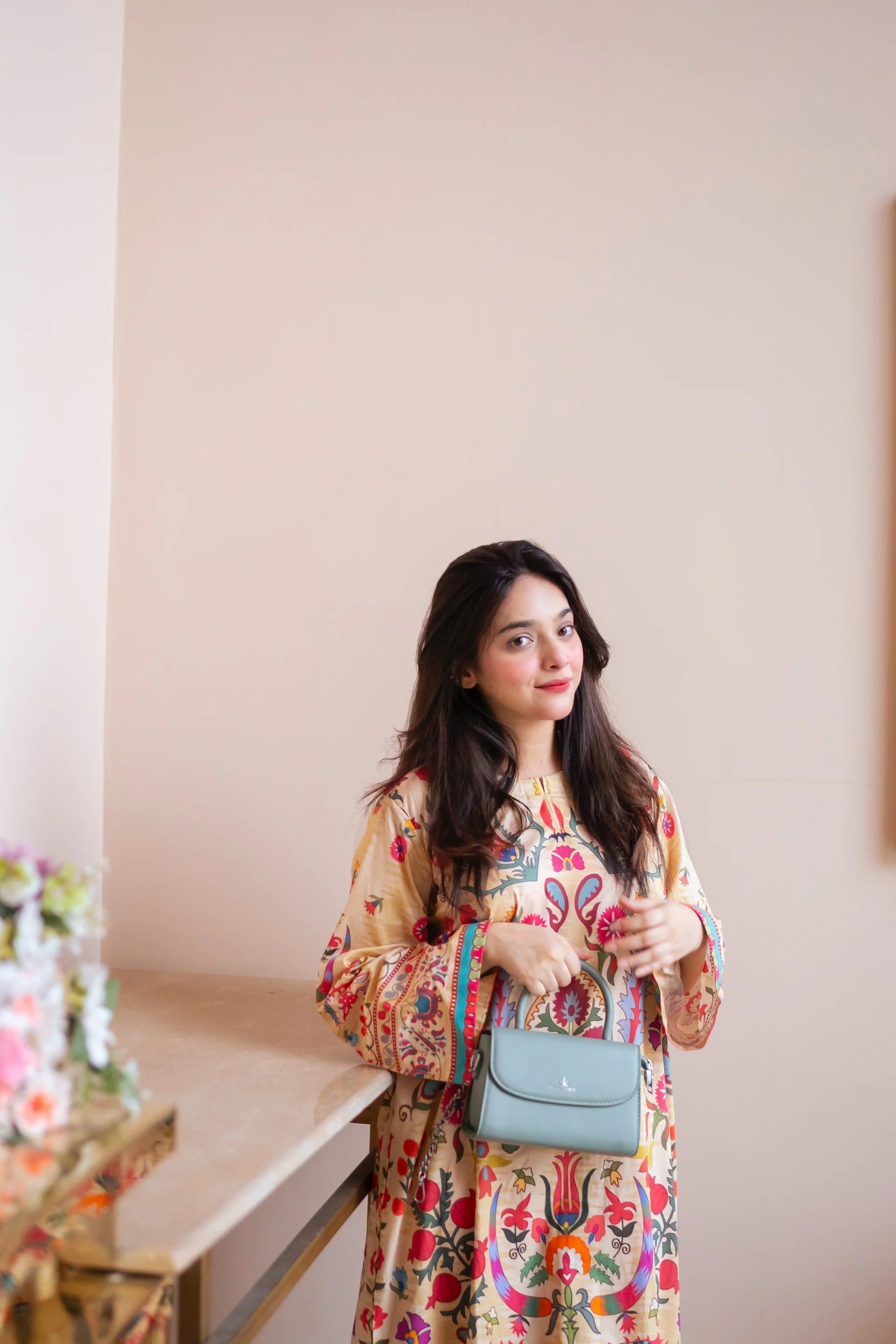 Rainbow Aura Long 2PC Multicolor Pakistani Printed Set | Elegant Daily Wear – Aminah Designs Aminah Designs