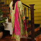 Rani Mist Harmony 3PC Pakistani Printed Set with Dupatta | Light Green & Rani Combo – Aminah Designs Aminah Designs