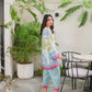 Multi color 2 pc turkish co-ord set for women Aminah Designs