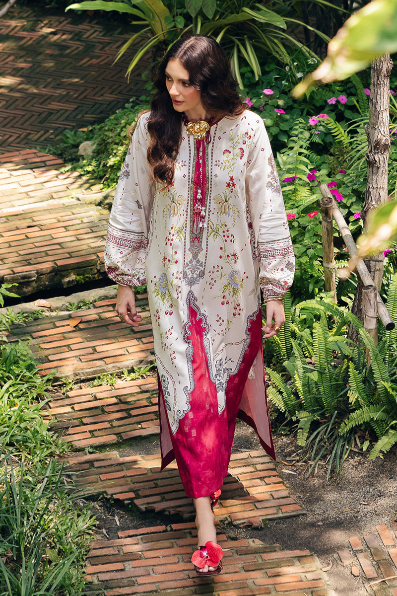 Premium Floral Printed Lawn Kurti for Women - Long Straight Designer Kurta | Summer casual Wear | Aminah Designs Aminah Designs