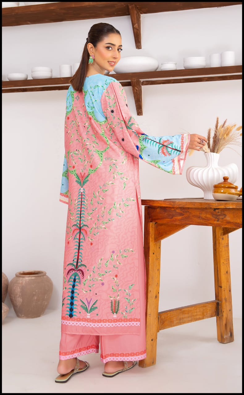 Premium Floral Printed Lawn Kurti for Women - Long Straight Designer Kurta | Summer casual Wear | Aminah Designs Aminah Designs