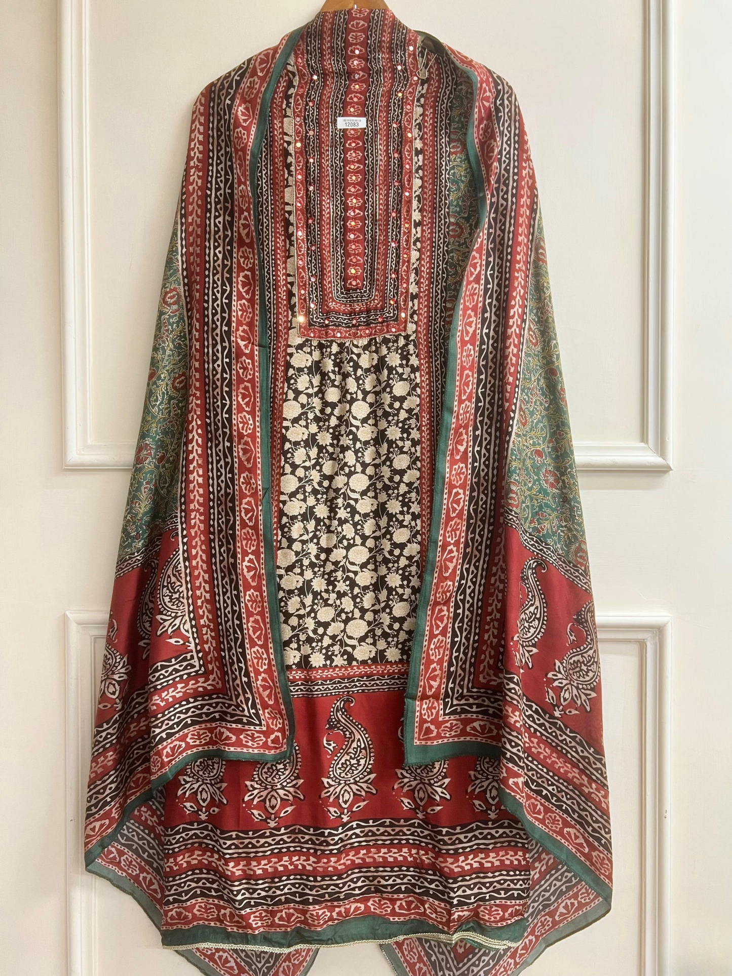 Multi Colour Pure Muslin Unstitched Printed Embroidered Aminah Designs