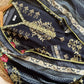 Pure muslin semi stitched shirt printed with beautiful laces & mirror works