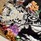 Pure muslin semi stitched shirt with beautiful digital print with crocia laces and mirror works