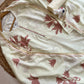 Pure muslin semi stitched shirt with beautiful thread mirror & lace work