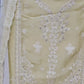 MUSTARD COLOR 3 PC SET UNSTITCHED FULLY EMBROIDERED WITH DUPATTA
