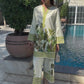 WHITE PARADISE Turkish Co-ord Set – Stylish Digital Prints, Wash-Safe, No Color Loss