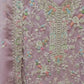 PURPLE 3 PC FULLY EMBROIDERED DRESS WITH HANDWORK DETAILS DRESS